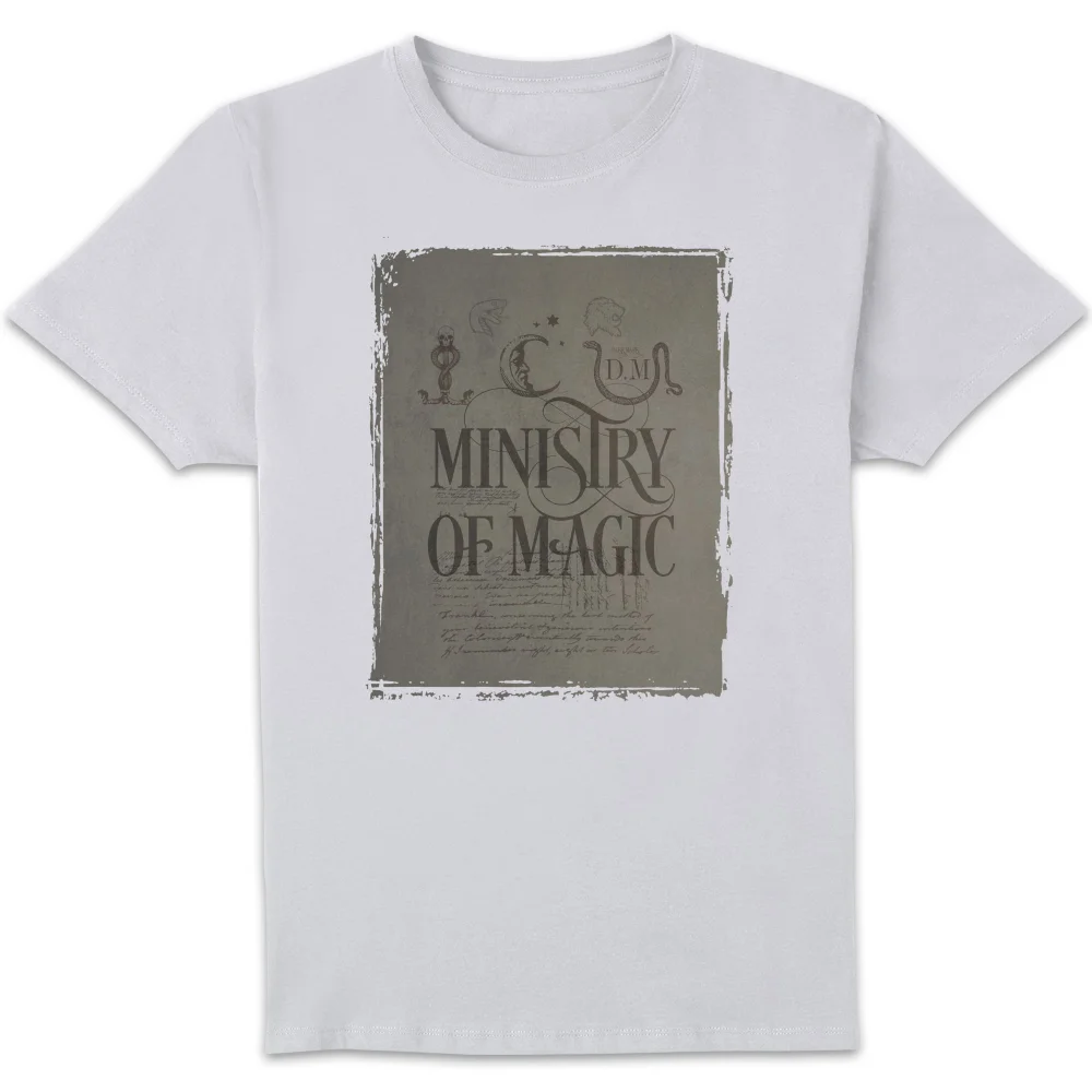 Harry Potter Ministry Of Magic Men's T-Shirt - White - S Bild 1