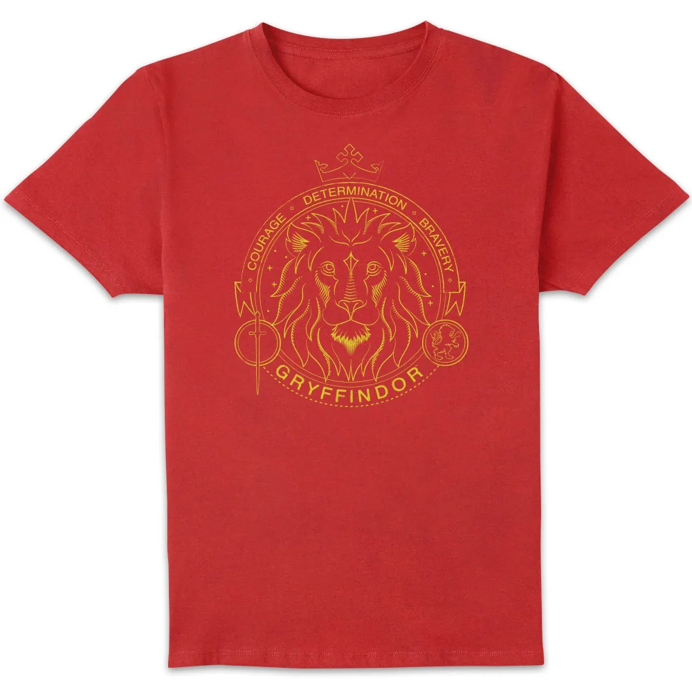Harry Potter Gryffindor Lion Badge Men's T-Shirt - Red - S Bild 1