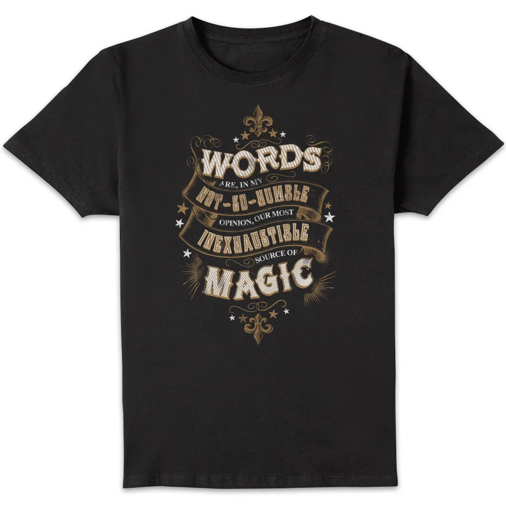 Harry Potter Words Are, In My Not So Humble Opinion Men's T-Shirt - Black - S Bild 1