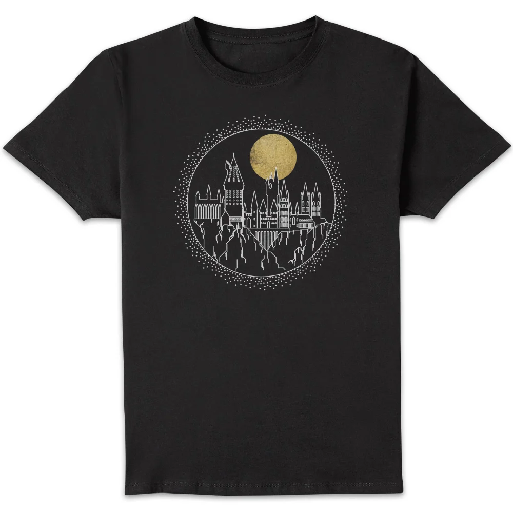 Harry Potter Hogwarts Castle Moon Men's T-Shirt - Black - S Bild 1