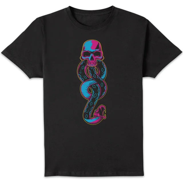 Harry Potter Dark Mark Neon Men's T-Shirt - Black