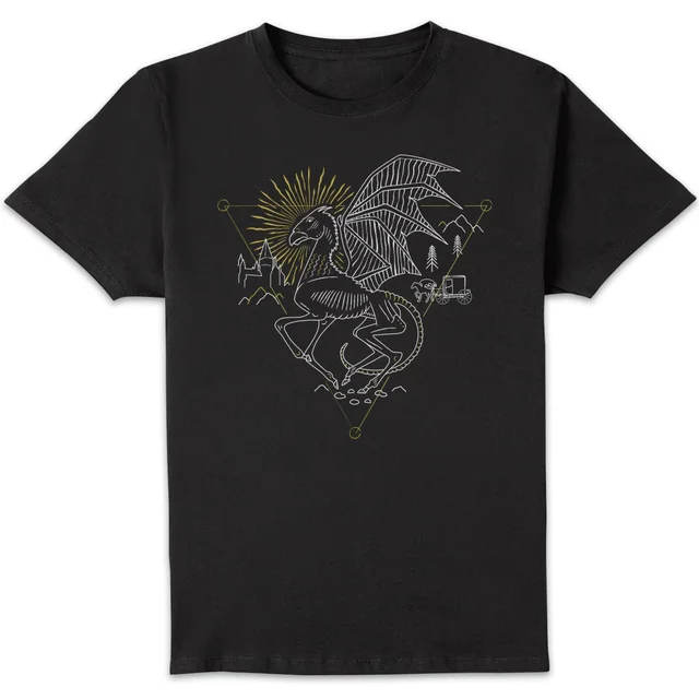 Harry Potter Thestral Men's T-Shirt - Black