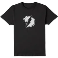 Justice League Graffiti The Flash Men's T-Shirt - Black - undefined undefined
