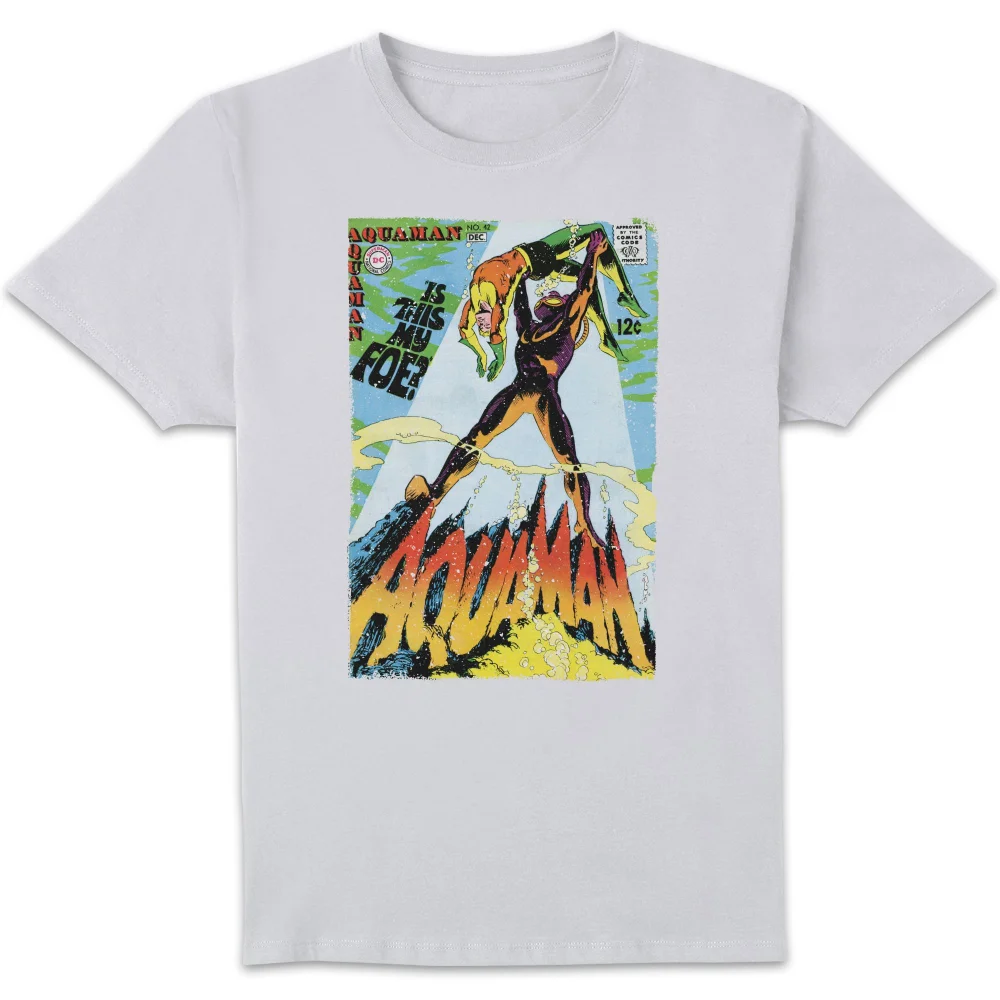 Justice League Aquaman Cover Men's T-Shirt - White - S Bild 1