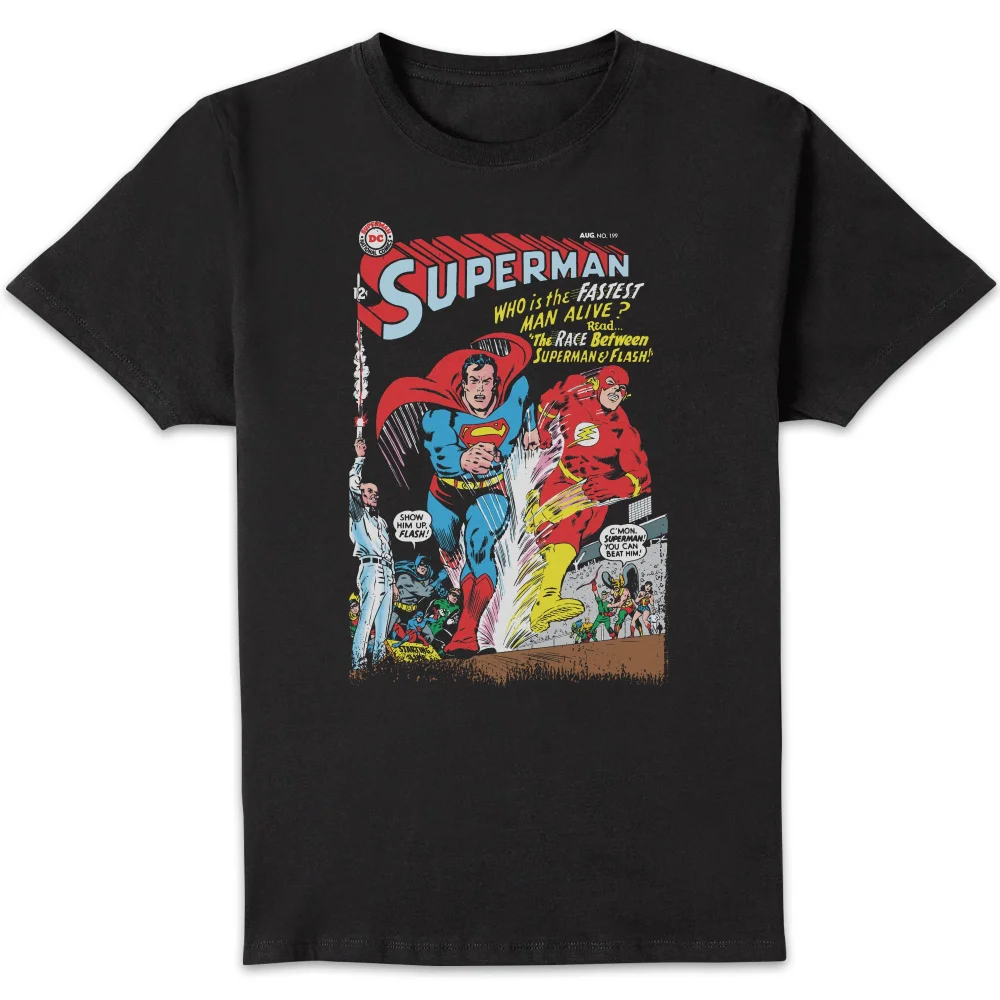 Justice League Who Is The Fastest Man Alive Cover Men's T-Shirt - Black - S Bild 1