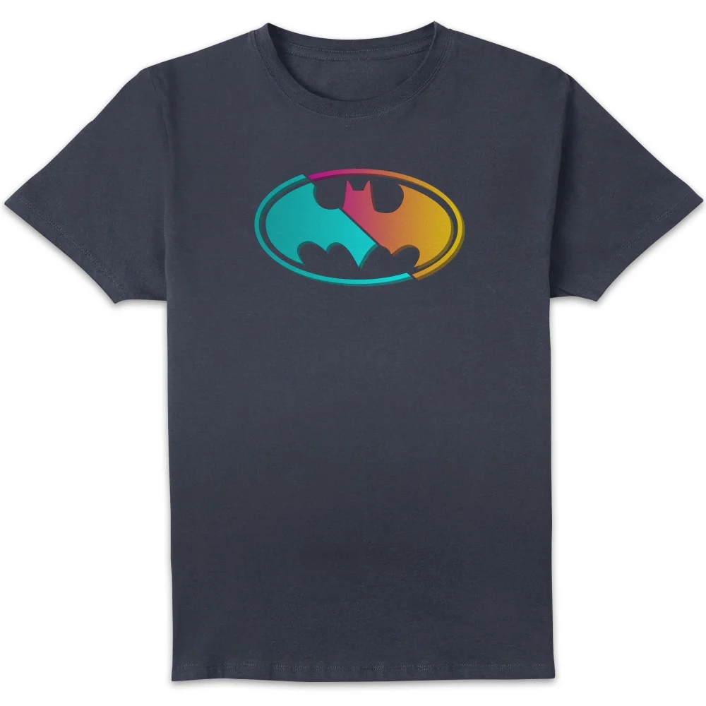 Justice League Neon Batman Men's T-Shirt - Navy - S Bild 1