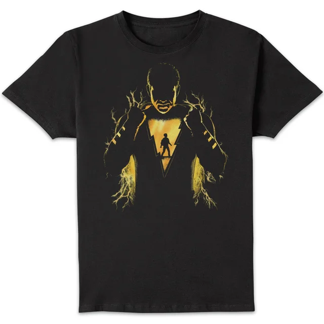 Shazam Lightning Silhouette Men's T-Shirt - Black