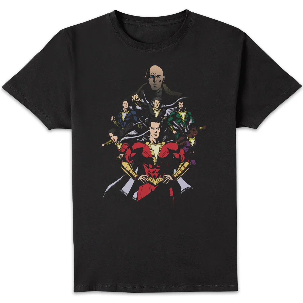 Shazam Team Up Men's T-Shirt - Black - S Bild 1