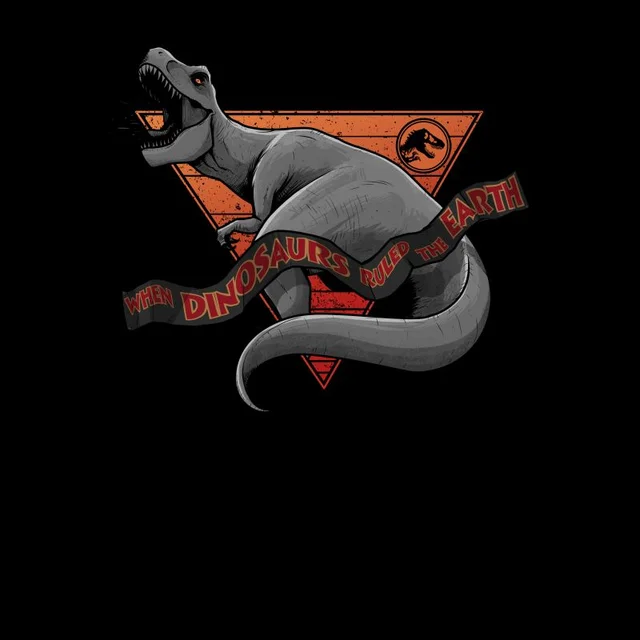 Jurassic Park Primal When Dinisaurs Ruled The Earth Unisex T-Shirt - Schwarz