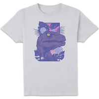 Jurassic Park Primal Floral Raptor Unisex T-Shirt - Weiß
