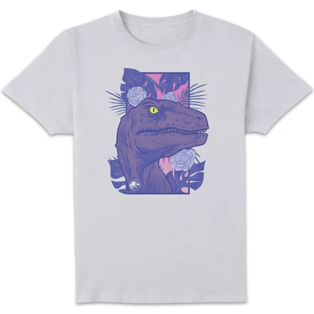 Jurassic Park Primal Floral Raptor Unisex T-Shirt - Weiß