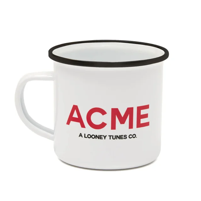 Looney Tunes ACME Capsule Wile E. Coyote Enamel Tasse - Weiß