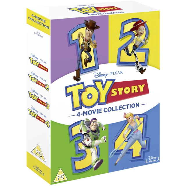 Toy Story 1-4 Komplett-Box-Set