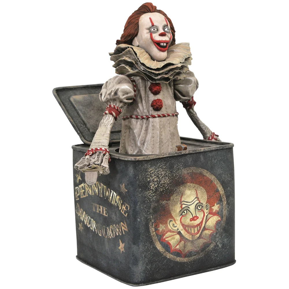 Diamond Select Movie Gallery PVC Figure - Pennywise In The Box Bild 1