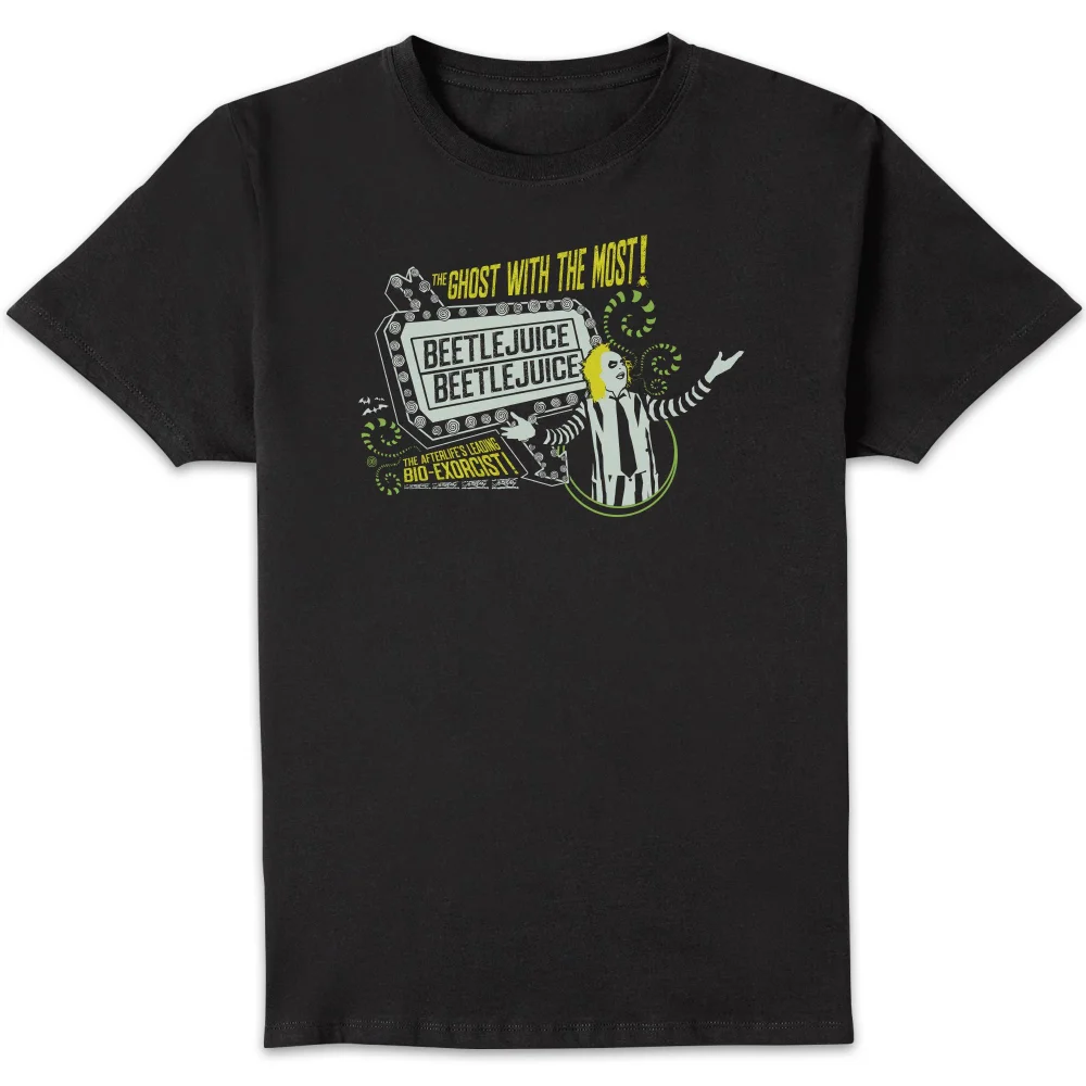 Beetlejuice The Ghost With The Most Unisex T-Shirt - Black - S - Schwarz Bild 1