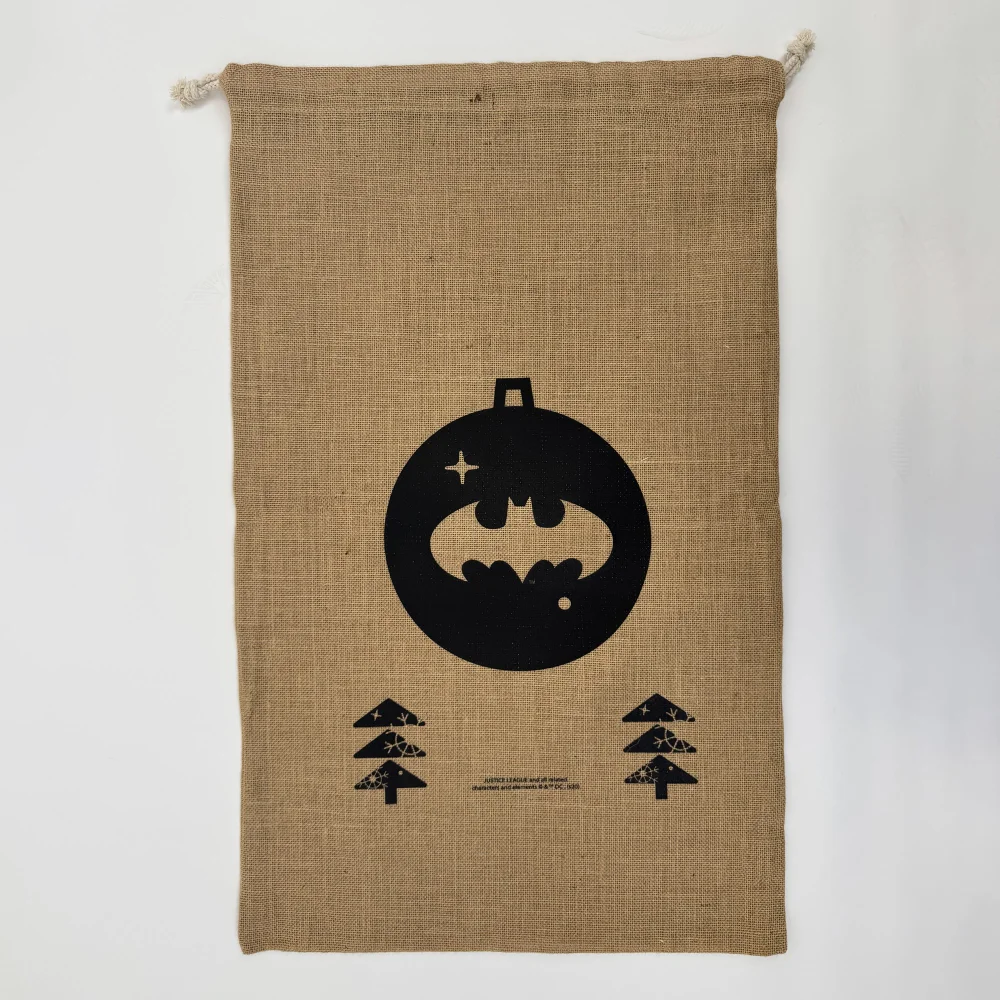 DC Comics Batman Officially Licensed Christmas Hessian Sack Bild 1