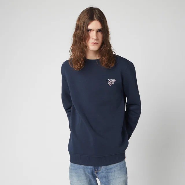 DC Super Girl Unisex Embroidered Sweatshirt - Navy