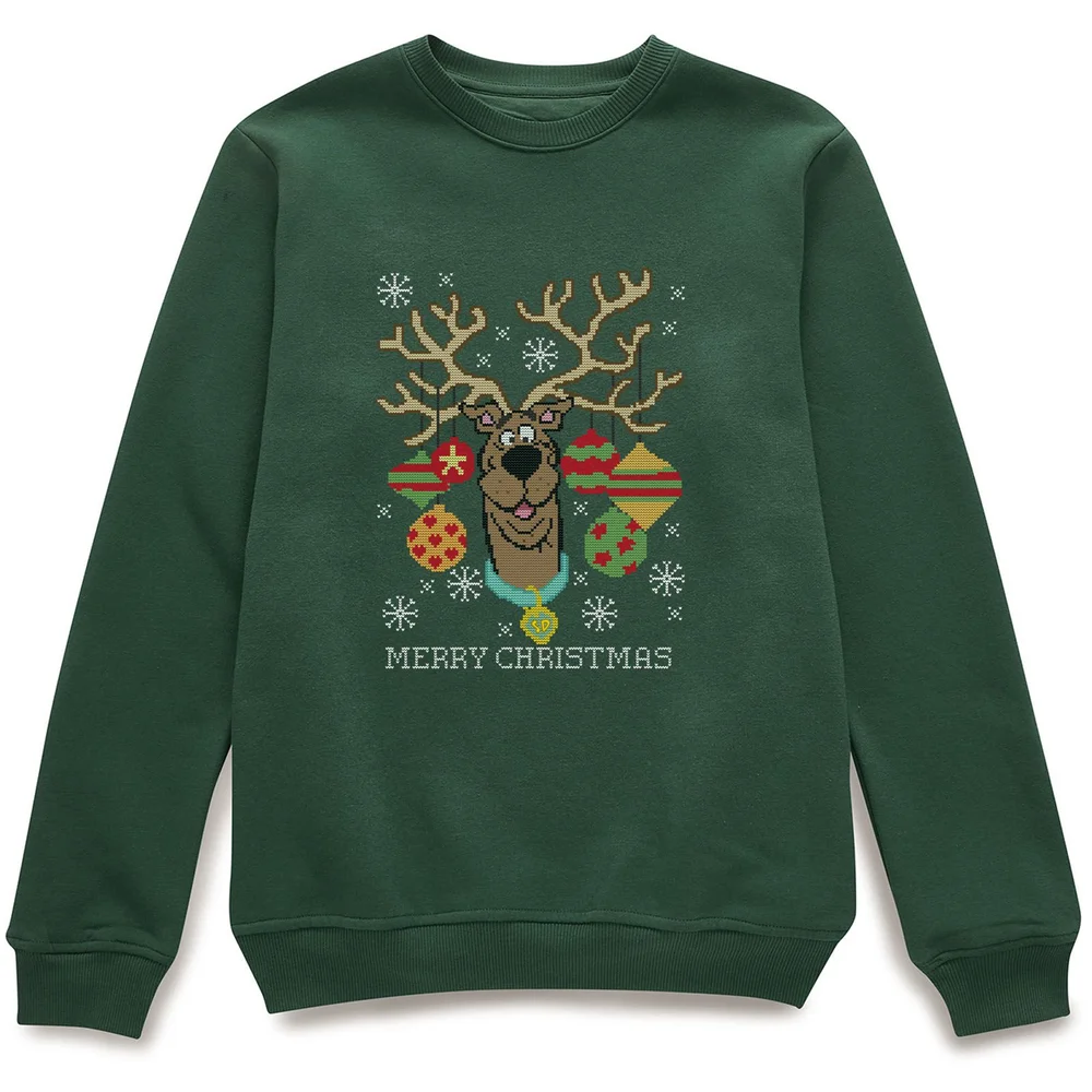 Scooby Doo Christmas Jumper - Forest Green - S Bild 1