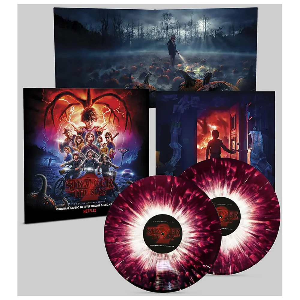 Stranger Things 2 (A Netflix Original Series Soundtrack) 180g 2xLP (transparent mit blau-weißem Splatter-Design) Bild 1