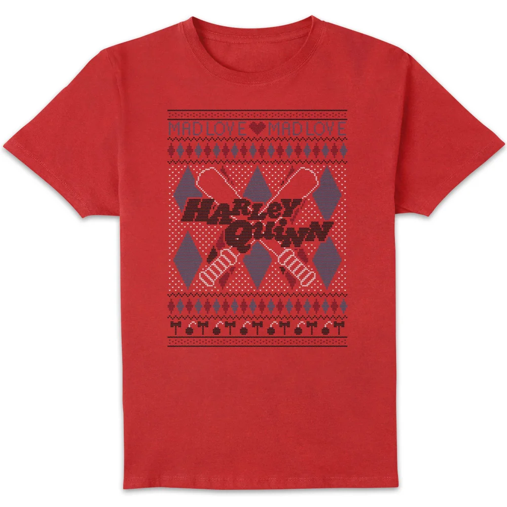 Harley Quinn Men's Christmas T-Shirt - Red - S Bild 1