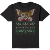 Gremlins Ugly Knit Men's Christmas T-Shirt - Black
