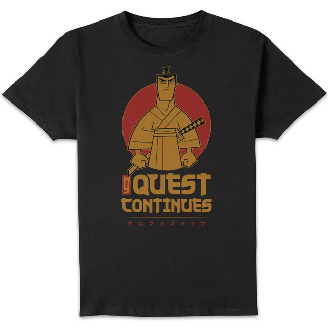 Samurai Jack My Quest Continues Men's T-Shirt - Black