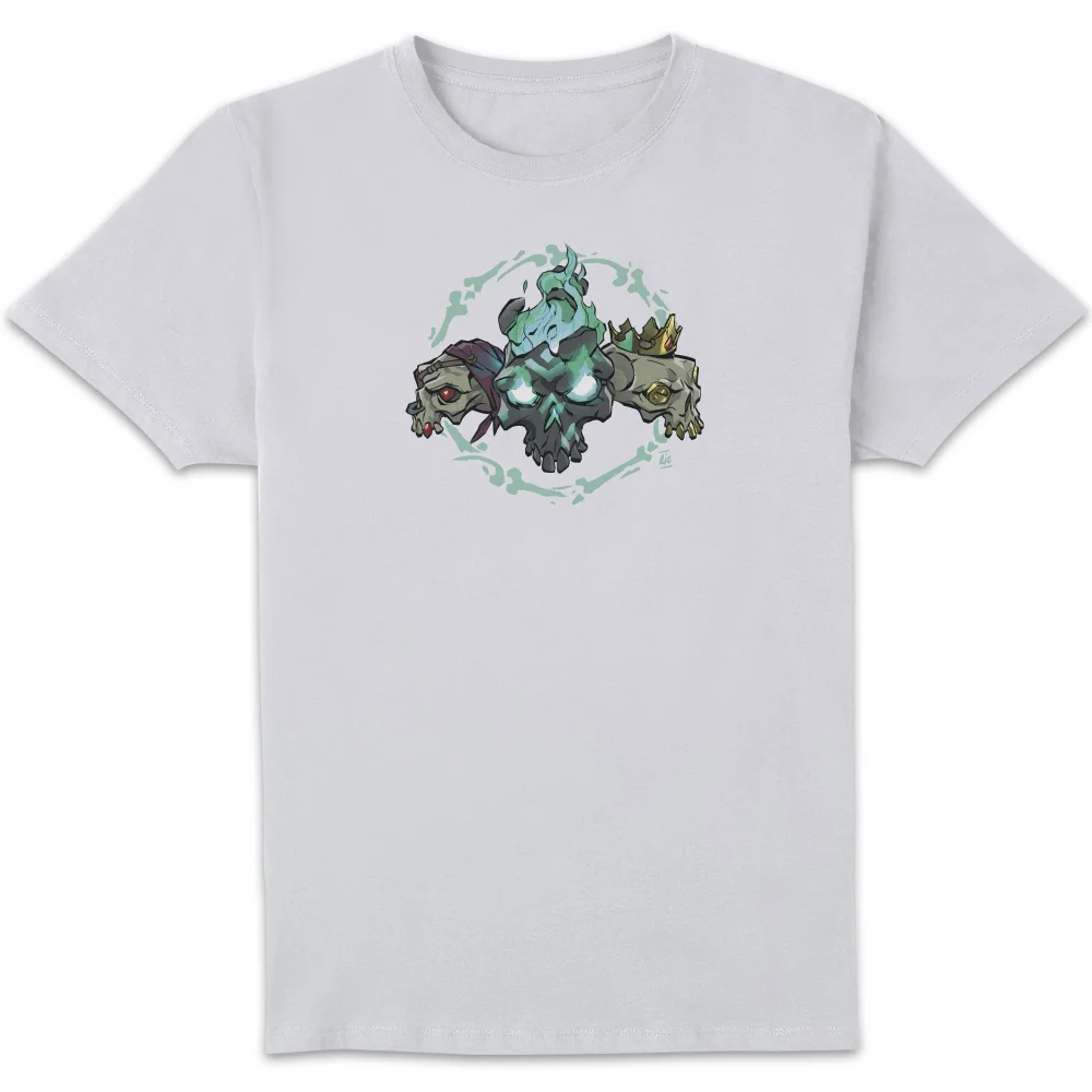 Sea Of Thieves Triple Skulls Unisex T-Shirt - White - S Bild 1