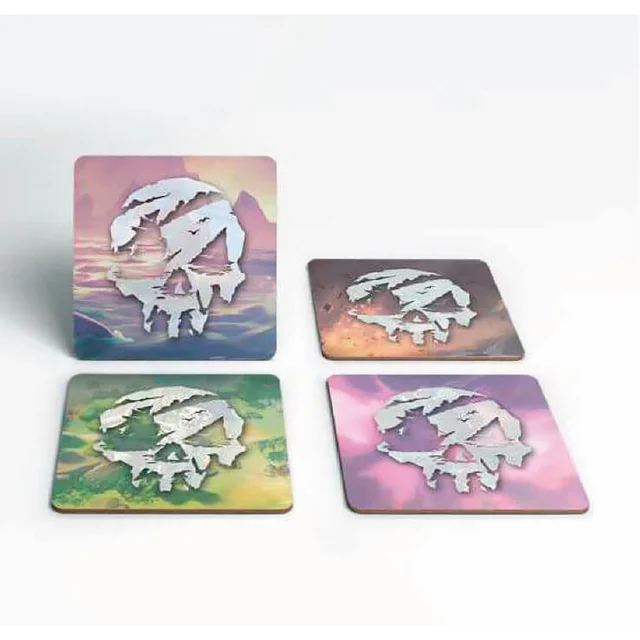Sea Of Thieves Logo Square Coaster Set