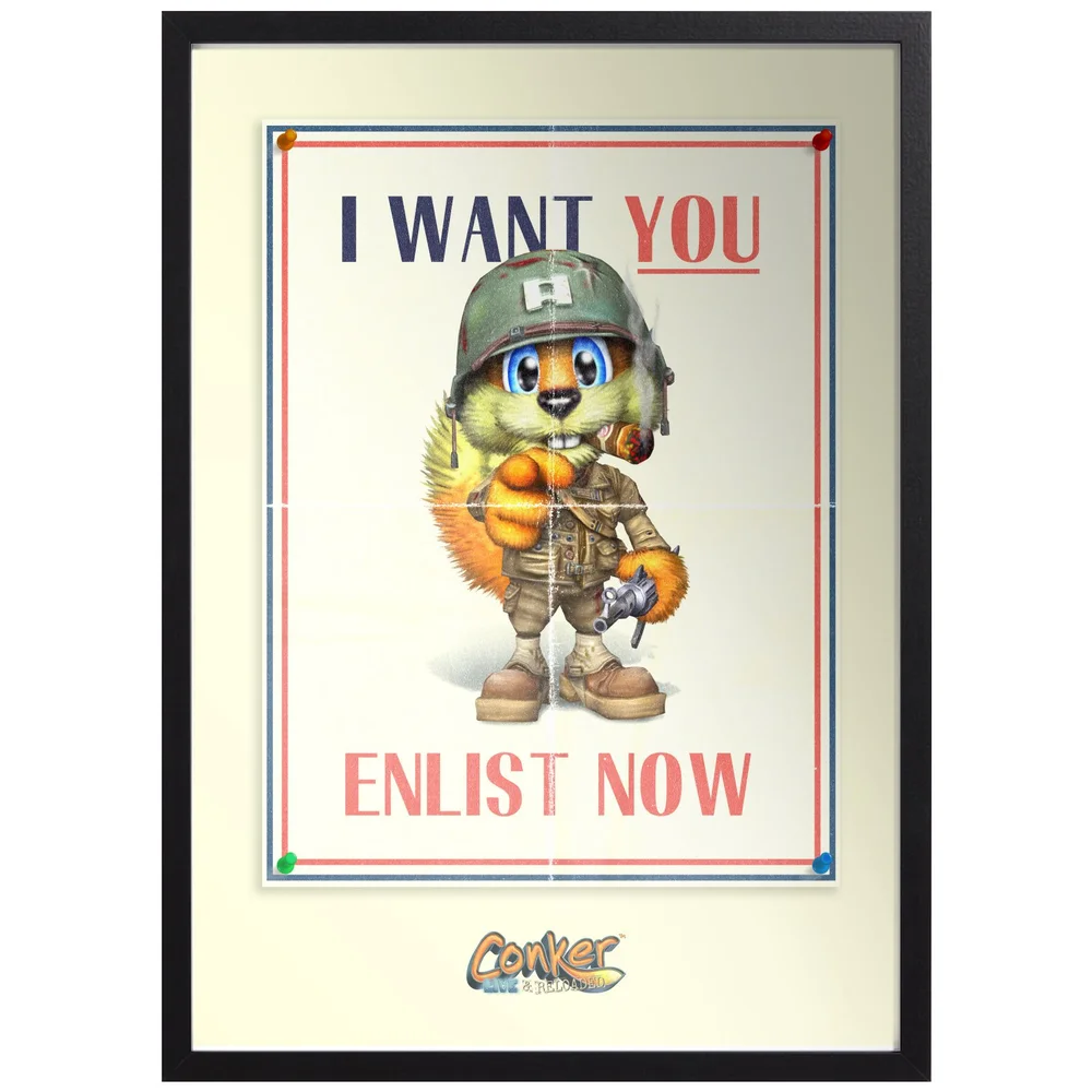 Conker I Want You Giclee Art Print - A4 - Print Only Bild 1