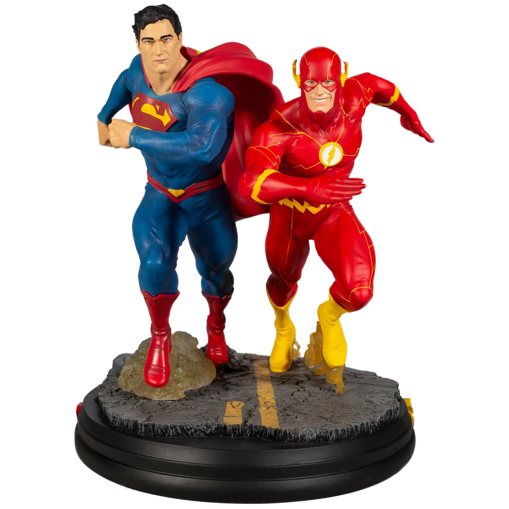 DC Direct DC Gallery Statue - Superman Vs Flash Racing (2nd Edition) Bild 1