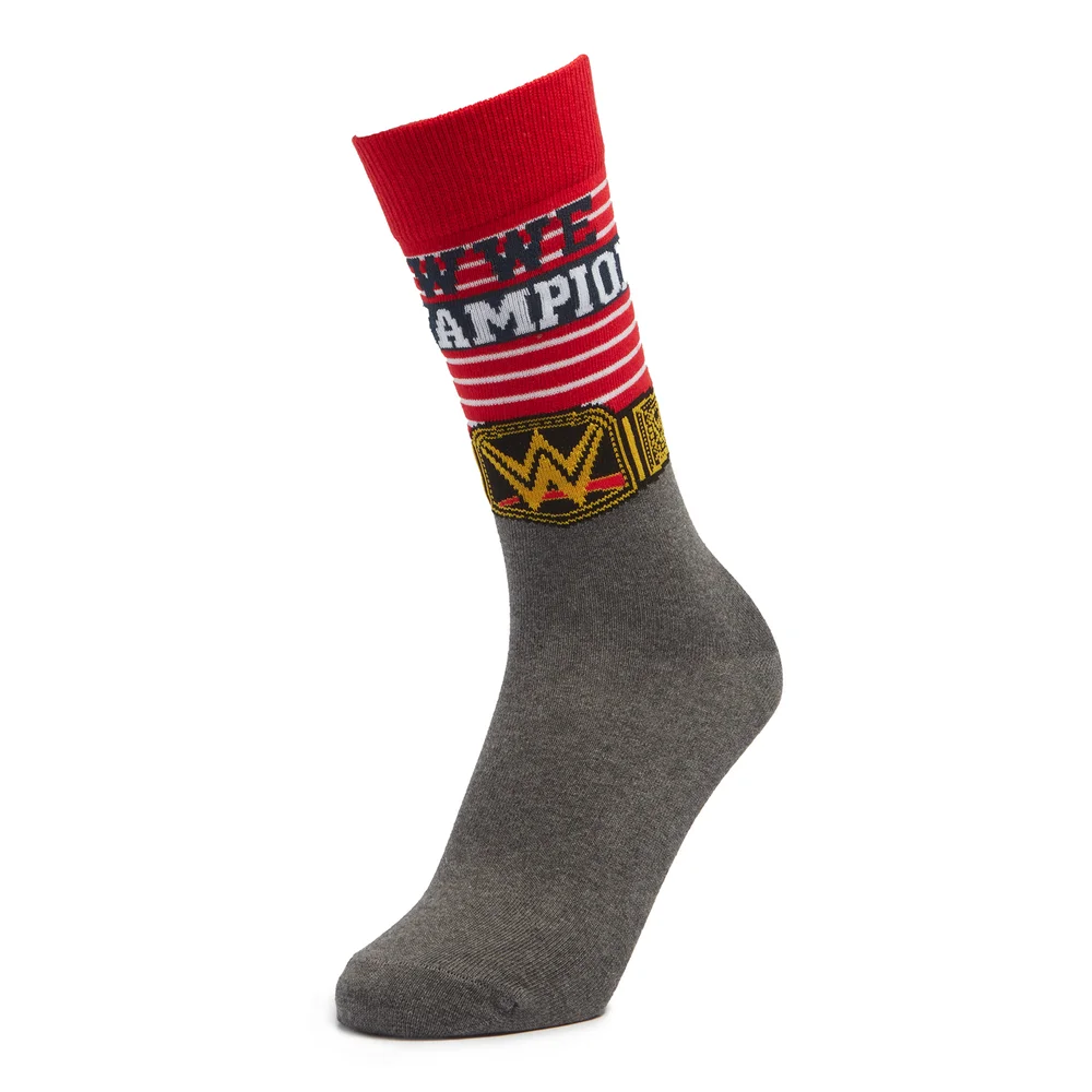Men's WWE Champion Belt Socks - Grey - UK 4-7.5 Bild 1
