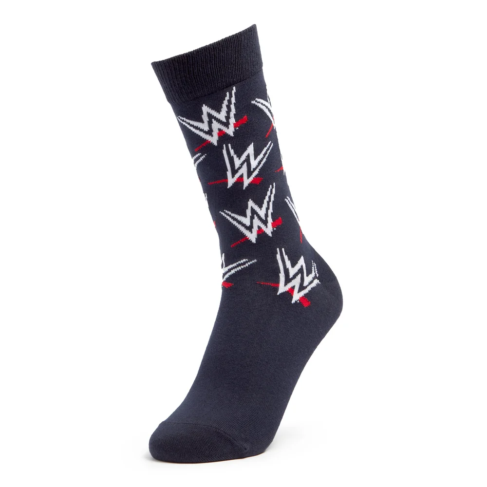 Men's WWE Logo Socks - Navy - UK 4-7.5 Bild 1