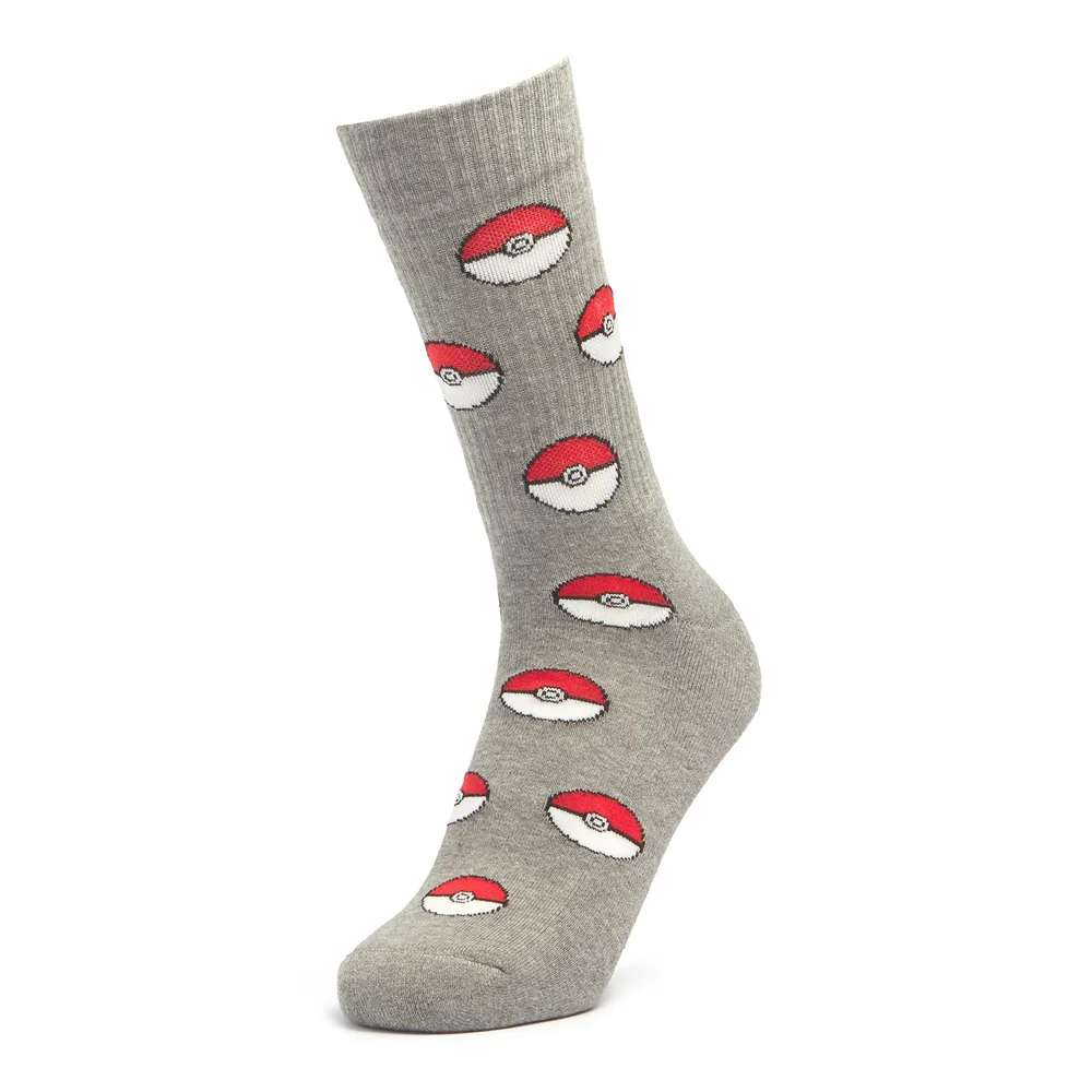 Men's Pokémon Pokeball Socks - Grey - UK 4-7.5 Bild 1