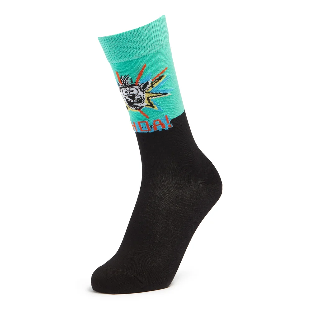 Men's Crash Bandicoot Character Socks - Black - UK 4-7.5 Bild 1