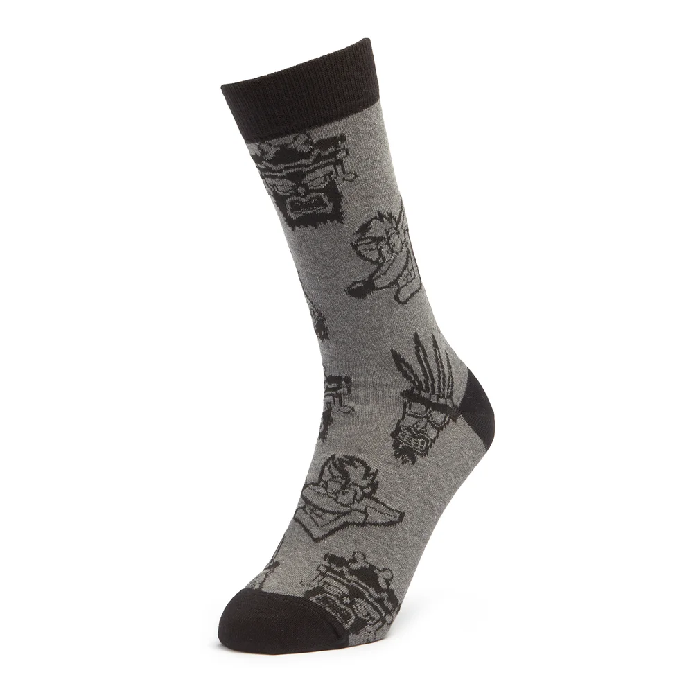 Men's Crash Bandicoot All Over Print Socks - Grey - UK 4-7.5 Bild 1