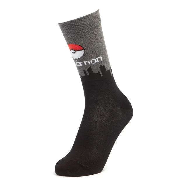 Men's Pokémon Skyline Socks - Black