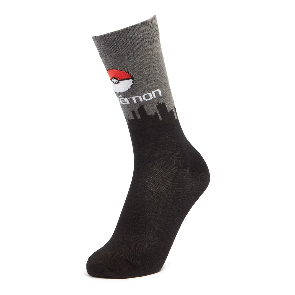 Men's Pokémon Skyline Socks - Black - UK 4-7.5 Bild 1