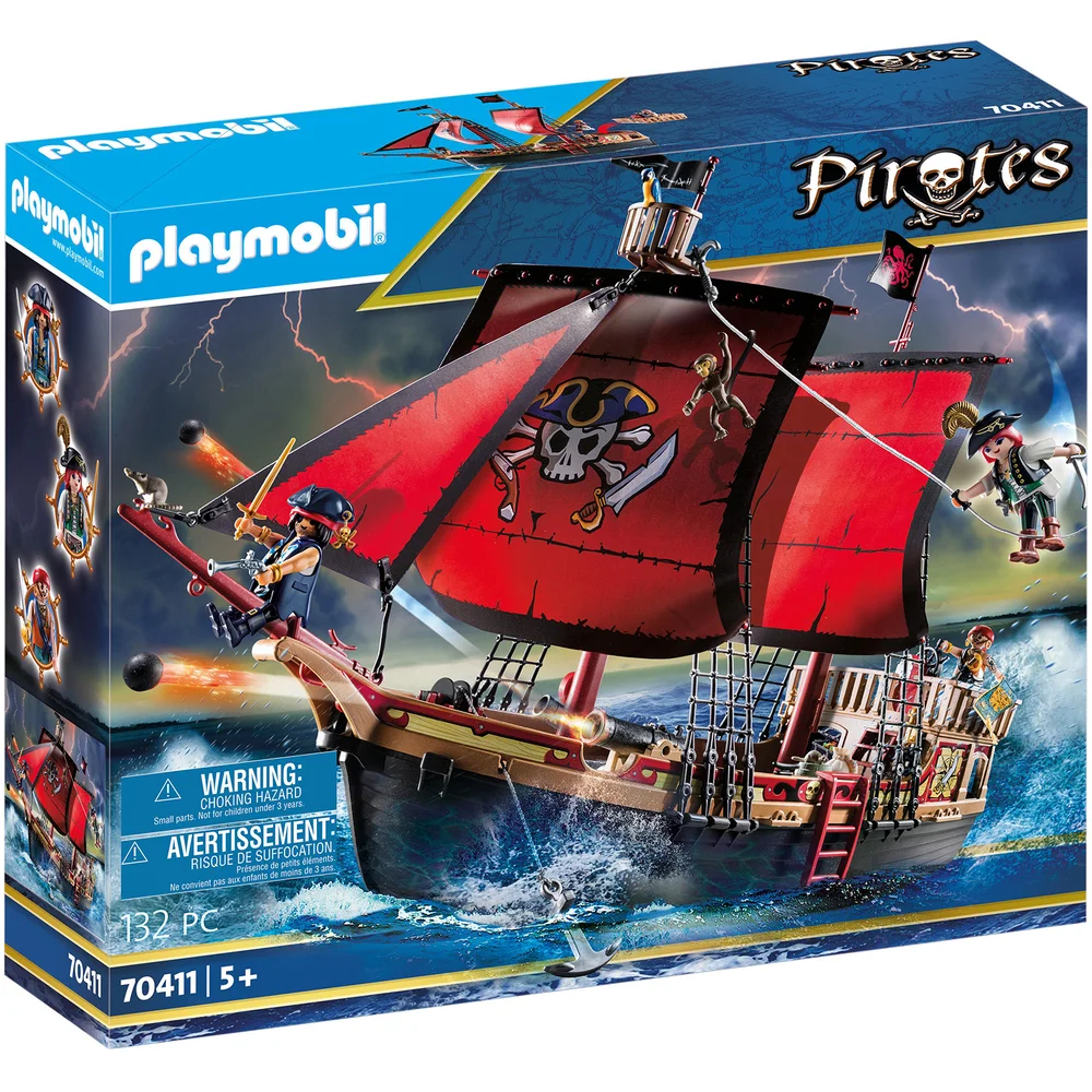 Playmobil - Pirates - Totenkopf Kampfschiff (70411) Bild 1