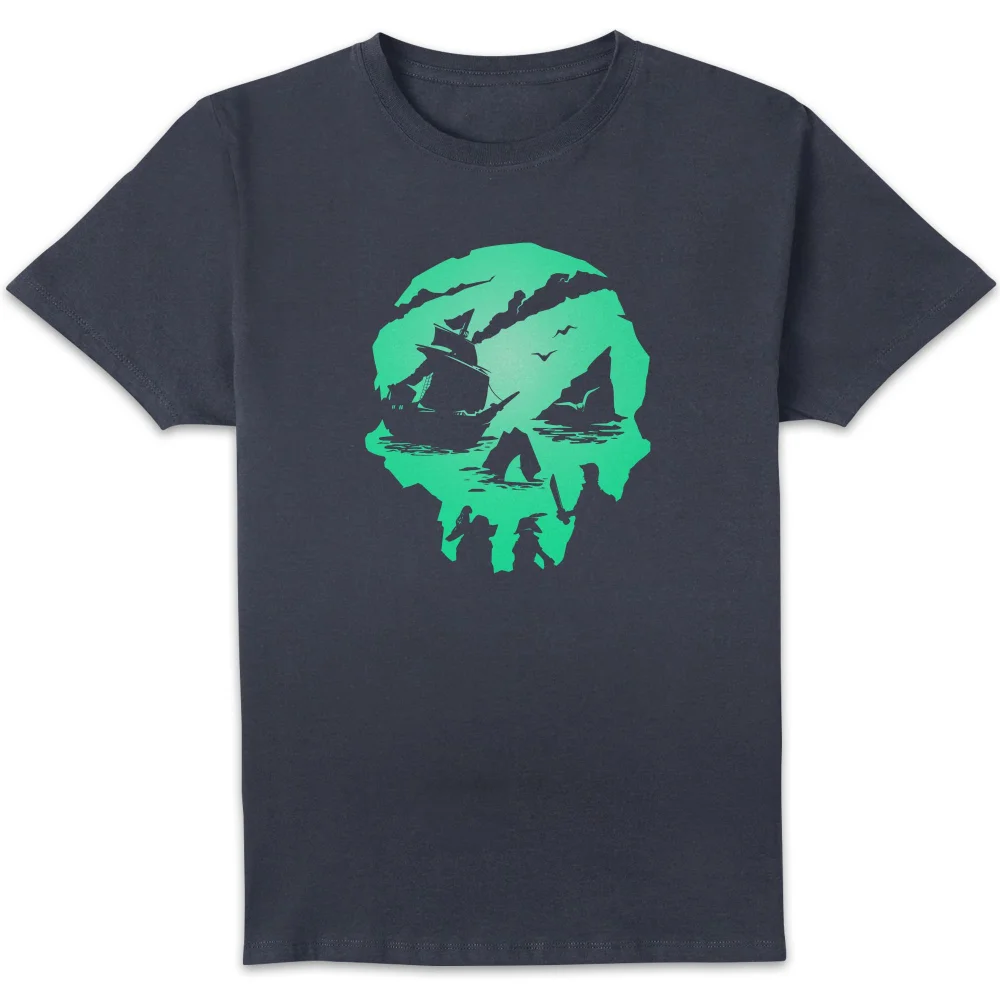 Sea Of Thieves 2nd Anniversary Skull Unisex T-Shirt - Navy - S Bild 1
