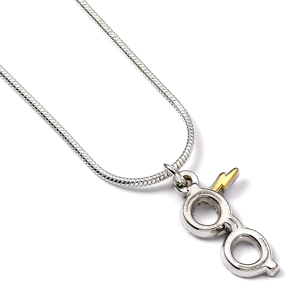 Harry Potter versilberte Lightning-Kette Brille und Blitz Bild 1