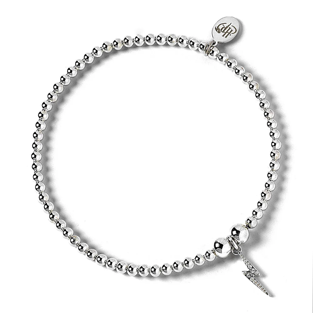 Harry Potter Kugelketten-Armband mit Prägung und Swarovski-Steinen Bild 1