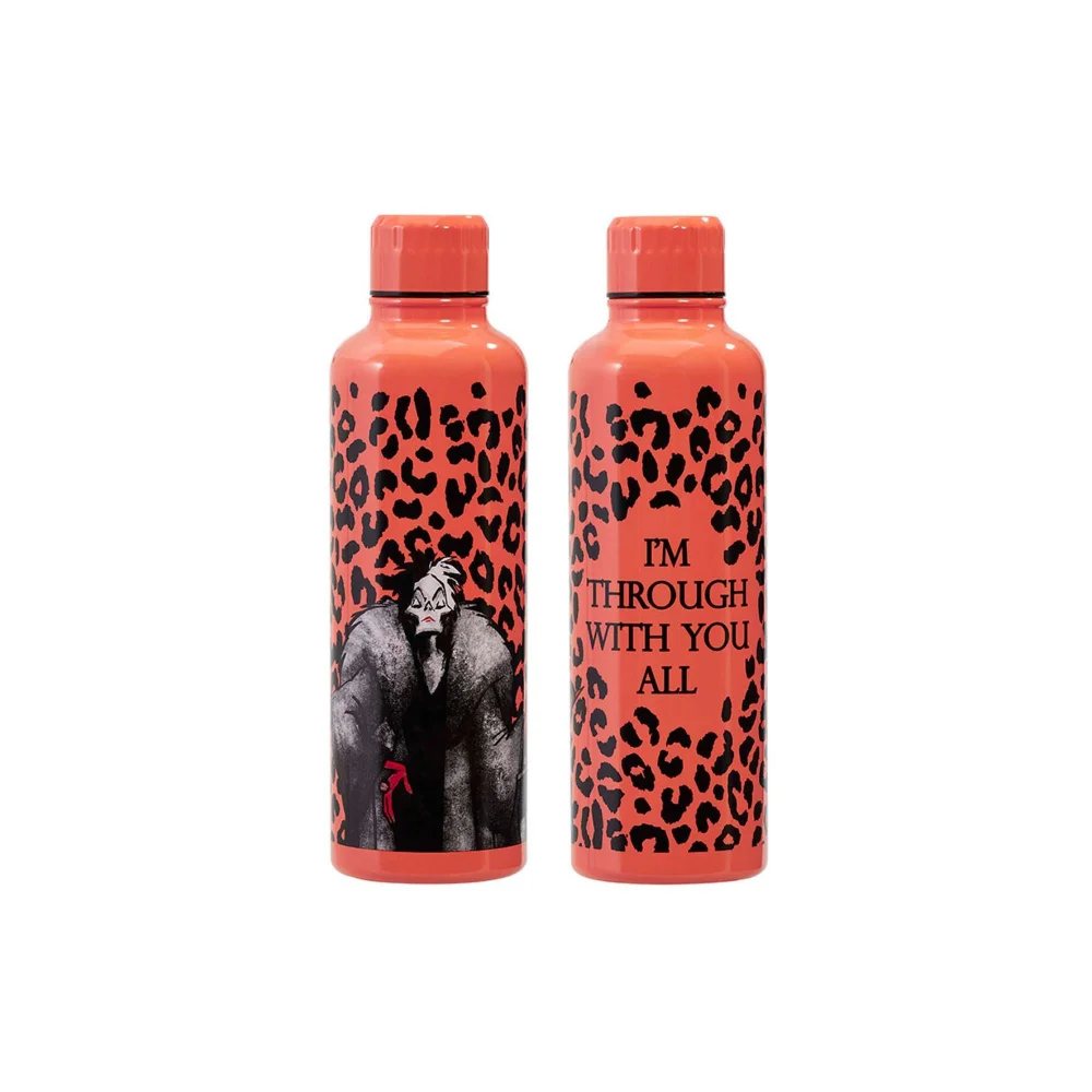 Disney Villains Cruella de Vil Metal Water Bottle Bild 1