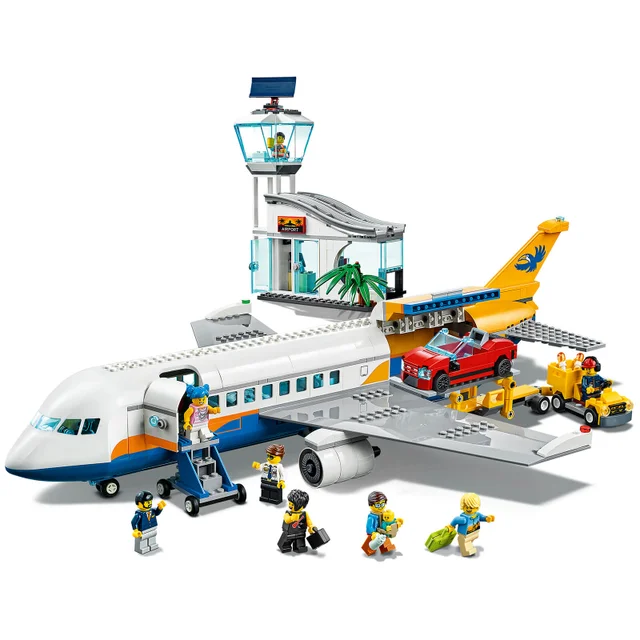 LEGO 60262 City Passagierflugzeug mit Flughafenterminal und LKW, Spielset für Kinder ab 6 Jahren
