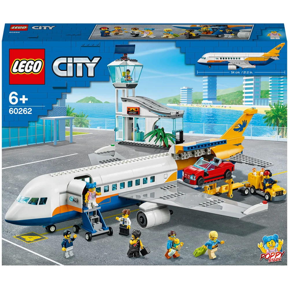 LEGO 60262 City Passagierflugzeug mit Flughafenterminal und LKW, Spielset für Kinder ab 6 Jahren Bild 1