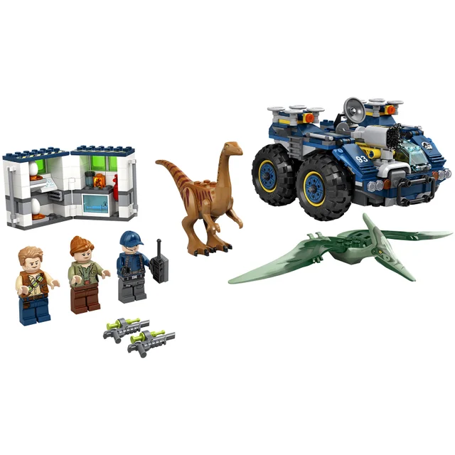 LEGO 75940 Jurassic World Ausbruch von Gallimimus und Pteranodon, Dinosaurier Spielzeug für Kinder ab 7 Jahren mit Figuren