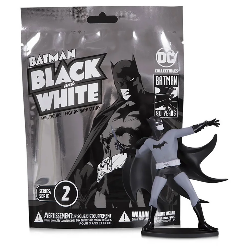 DC Collectibles DC Comics Batman Blind Bag Minifigur in Schwarz und Weiß - Welle 2 (Sortiment) Bild 1