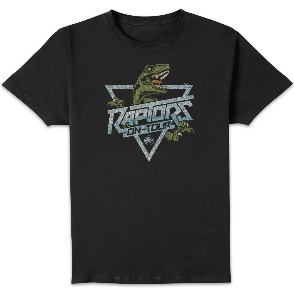 Jurassic Park Raptors On Tour Stroke Men's T-Shirt - Schwarz - S Bild 1