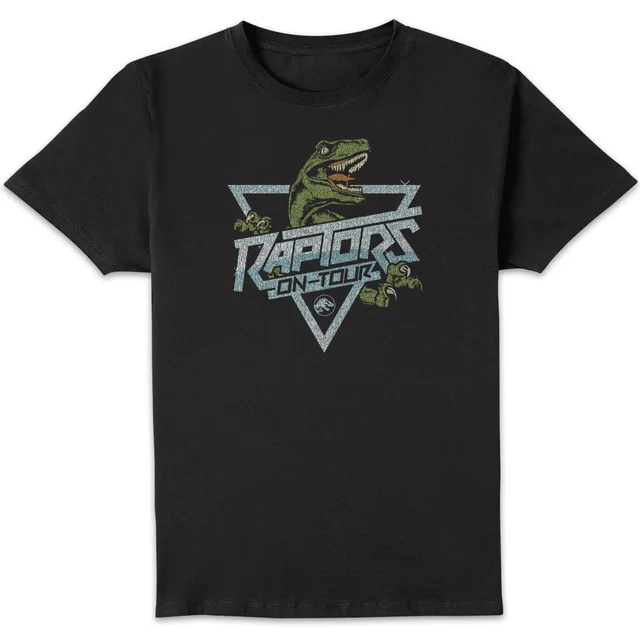 Jurassic Park Raptors On Tour Stroke Men's T-Shirt - Schwarz