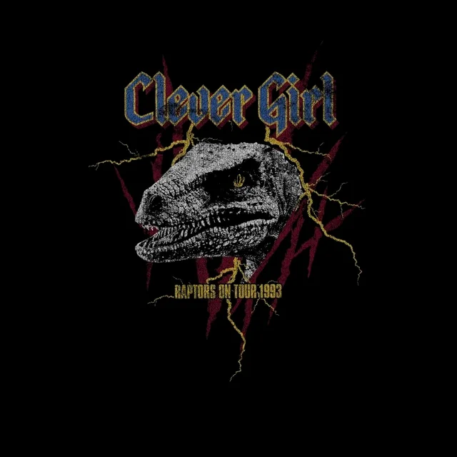 Jurassic Park Clever Girl Raptors On Tour Men's T-Shirt - Schwarz