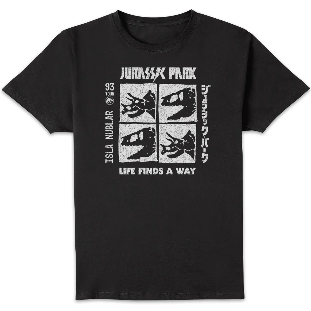 Jurassic Park The Faces Men's T-Shirt - Schwarz - S Bild 1